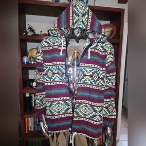 Multicolor Unisex Alpaca Wool Jacket